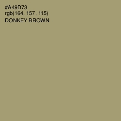 #A49D73 - Donkey Brown Color Image